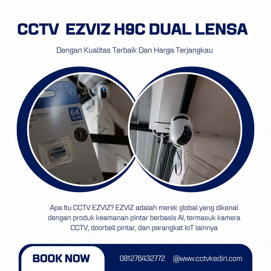 <p><strong>Apa itu kamera EZVIZ dua lensa ? </strong>Kamera EZVIZ dua lensa adalah jenis kamera cctv pintar yang di lengkapi dengan dua sensor kamera dalam satu perangkat. Masing masing lensa memiliki fungsi tersendiri, seperti lensa utama untuk menangkap gambar utama dengan resolusi tinggi, dan lensa sekunder untuk menangkap sudut lebar atau melakukan zoom secara digital tanpa mengurangi kualitas gambar.</p>